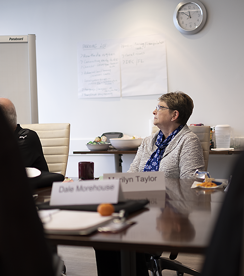 Marilyn Taylor at an Advisory Group meeting.